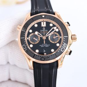 Omega Seamaster Diver 300M Chronograph Sedna Gold 44mm (HO1 Factory) Cal. 9900