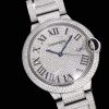 Cartier Ballon Bleu 42mm "Square Diamond" Full Pave V2 Upgrade (Cal. 9015)