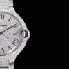Cartier Ballon Bleu 42mm "Square Diamond" Full Pave V2 Upgrade (Cal. 9015)